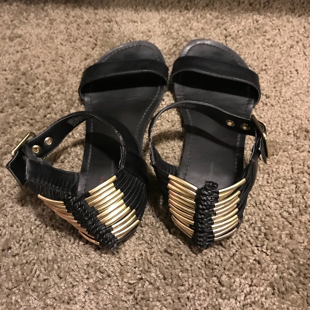 Shi by journeys black sandals size 7 - Picture 1 of 6